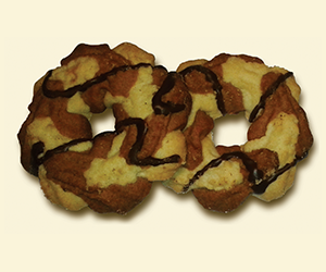 Печенье «Боярское» зебра в шоколадной глазури - песочное печенье